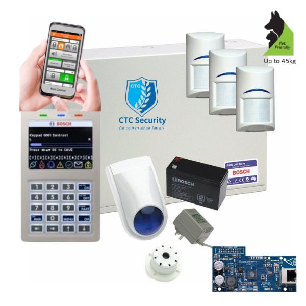 Bosch Solution 6000 Alarm System IP Kit 3 x Tritech Detectors