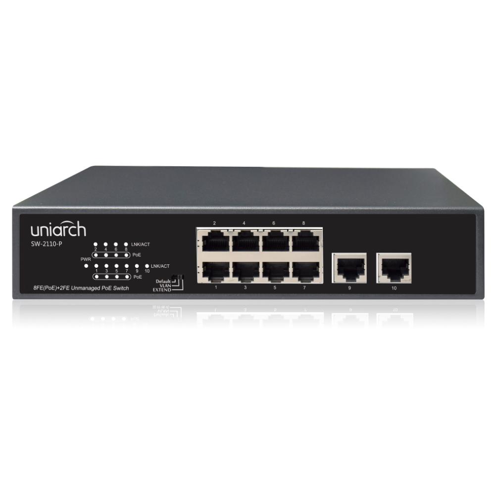 Uniarch 10-Port PoE Switch, SW-2110-P-Network Switch-Uniarch-CTC Security