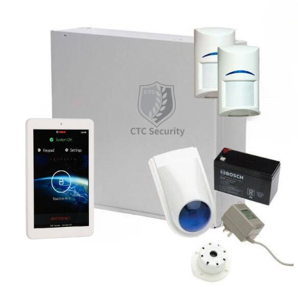 Bosch Solution 2000 Alarm System with 2 x Gen 2 Quad Detectors+ 7" Touch Screen Code pad