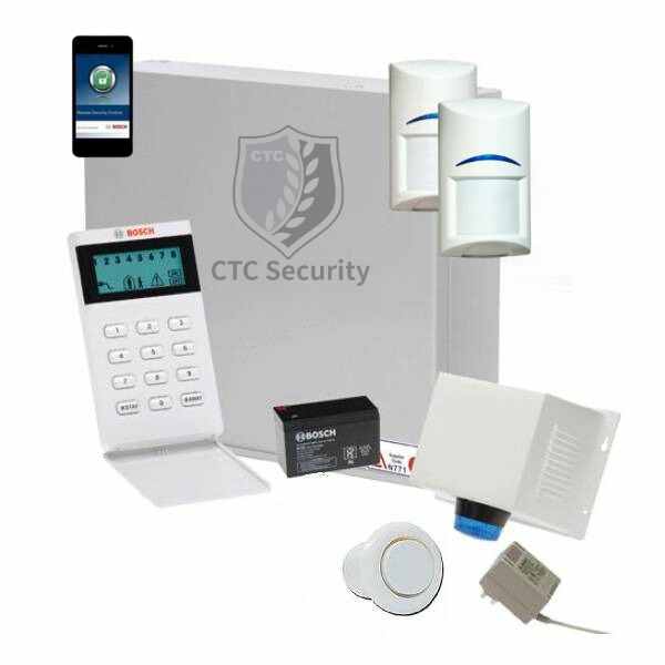 Bosch Solution 2000 Alarm System with 2 x Gen 2 Quad Detectors +Icon Code pad+ IP Module