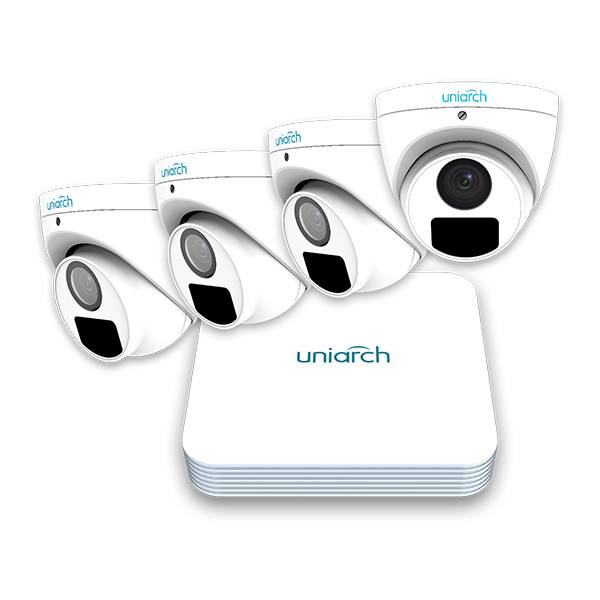 Uniarch CCTV Kit, 6MP 4 Channel, UNA-4062W-CCTV Kit-CTC Security
