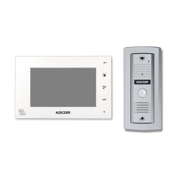 Kocom Video Intercom Kit with Slimline Door Station, 2 Wire-Kocom-CTC Security