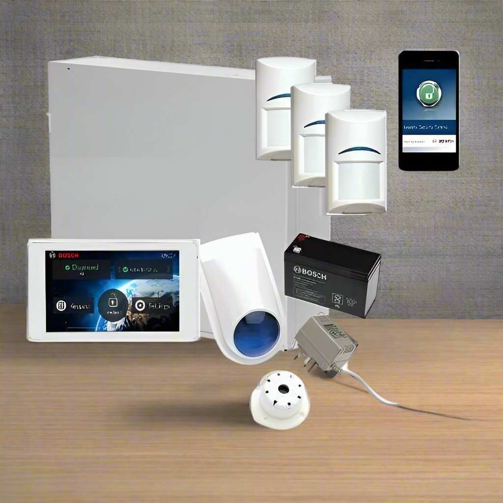 Bosch Solution 3000 Alarm System with 3 x Gen 2 Quad Detectors+ 5" Touch Screen Code pad+IP Module