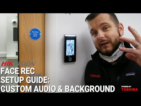 Hikvision Face Rec Terminal w/ Custom Audio & Background (DS-K1T341AMF)